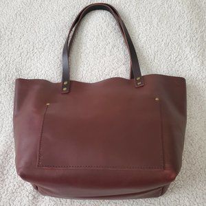 Portland Leather Large classic tote, cognac, VGUC